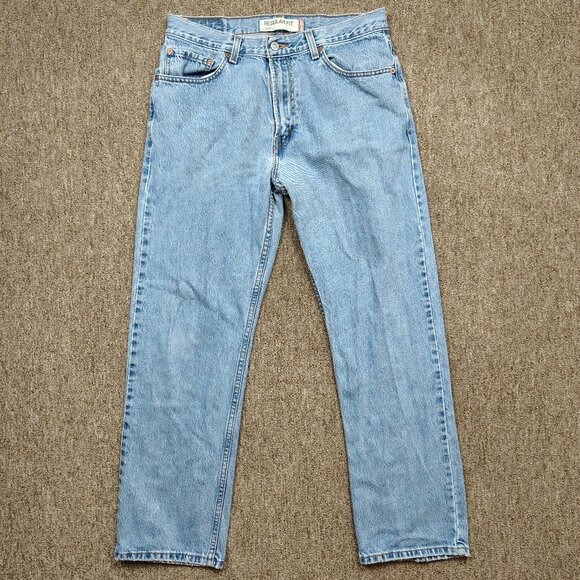 Levi's Other - Vintage LEVI'S 505 Regular Fit Jeans Men's 34x30 Blue 100% Cotton Denim Y2K
